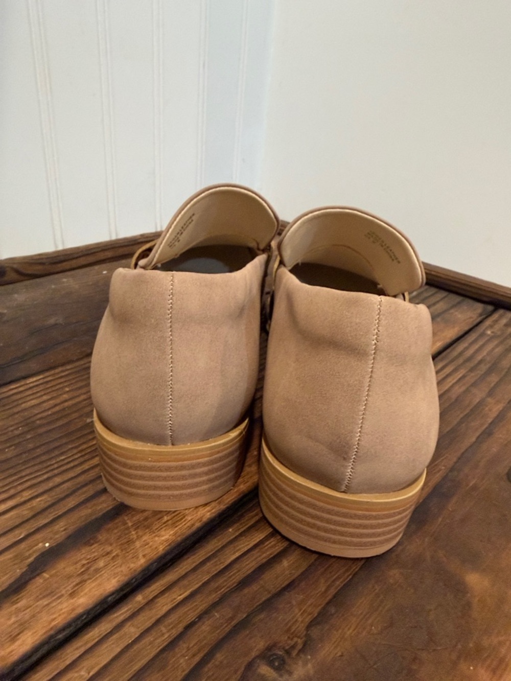 New Oasis Society Soft Tan Penny Loafers - Picture 5 of 8